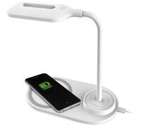 Lampe de bureau - Chargeur sans fil - 2-en-1 - Blanc - Neuf - Multifonctionnelle