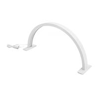 Lampe de Bureau Demi-lune LED, Empêche le Glissement 3 Températures de Couleur Lampe de Bureau Demi-lune Blanche Lampe de Bureau LED pour Nail Art, Lire, Travailler, Apprendre (Prise UE)