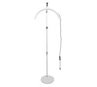 Lampe de bureau demi-lune - ZERONE - 20W - 3000K-6000K - 10 niveaux de luminosité - Support de téléphone