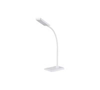 EDM Lampe de bureau Flexo - 400 lm 7W - Blanc polypropylène - 9 x 13 x 33 cm