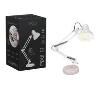 Lampe de bureau - Edo Solutions - PIXI - Blanche - E27 - Réglable avec clip