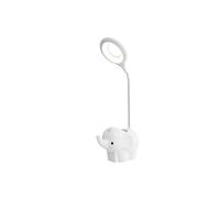 Lampe de Bureau éléphant Enfants Frusde 16LED Dimmable avec Porte Stylo et Support - Blanc Blanc G
