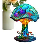 Lampe de bureau en forme de champignon, lampe décorative colorée pour enfants, décoration de chambre vintage, statue de maison, série de plantes en résine bohème, veilleuse pour chambre à coucher pour