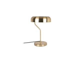 Lampe de bureau en métal or, E27, 1 ampoule, socle circulaire - Dutchbone, Eclipse - 30x30x42 cm