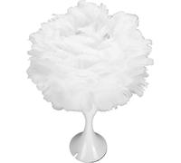 Lampe de bureau en plumes Lampe de chevet décorative romantique pour E27 E26 Ampoule Chambre à coucher