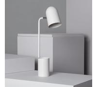 Lampe De Bureau Flex Métal Waal Avec Porte-Crayons Blanc