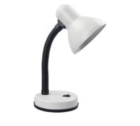 Lampe de bureau flexible blanche