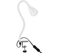 B.K.Licht - Lampe à pince LED dimmable noir - Lampe de bureau LED à pince - lampe de table avec GU10-LED, 400lm, 3 000K