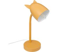 Lampe de Bureau Flexible en Métal Ocre à Poser Enfant " Oreilles Chat " 37 cm