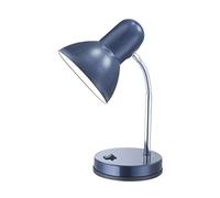 Lampe de bureau fonctionnelle bleue avec LED, tube flexible