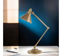 Lampe De Bureau ISMENE En Laiton H:66cm Ajustable Table Lumière Bureau