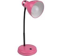 Lampe De Bureau, Lampe De Table E27, Lampe De Lecture avec Cou Flexible Polyvalent, Lampe De Bureau De Chevet avec Interrupteur sur La Base pour La Rentrée Scolaire, La Lecture, Le TR, Pink