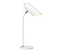 Lampe de Bureau Lampe de Table Spot Réglable Acier Laiton Blanc