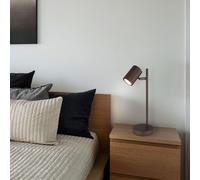 Lampe de Bureau Lampes de Chevet Lampe de Table Bronze Lecture Mobile H 35cm