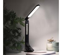 Lampe de Bureau Lampes de Chevet Table sans Fil Dimmable LED Horloge Réveil