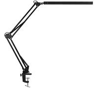 Lampe de bureau LED à bras oscillant réglable avec pince - Lampe de table d'architecte moderne pour étude/lecture/travail de bureau - Égayez votre espace de travail dès maintenant