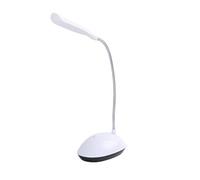Lampe de bureau LED alimentée par piles, rotation à 360 degrés, col de cygne réglable, pour lire les veilleuses