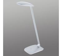 Lampe à poser CAJERO LED 4,8W en matière synthétique argent 150x100x500mm