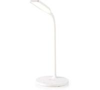 Lampe de Bureau LED avec Variateur et Chargeur sans Fil 15 W Nedis Blanc Blanc G