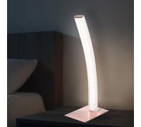 Lampe De Bureau LED De Luxe En Cuivre Courbée Pour Chambre