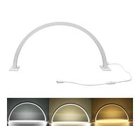 Lampe de Bureau LED Demi-Lune 71 Cm, Lampe de Maquillage pour Cils 35 W, Température de Couleur 3 000-6 000 K et intensité Variable à L'infini, pour Spa, Nail Art, Manucure (Prise UE)