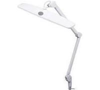 Velleman Lampe de bureau LED dimmable 21 W 84 LED à pince bras articulé blanc