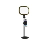 HOMCOM Lampe de bureau LED dimmable 5 modes 10 niveaux, port USB, support téléphone, noir
