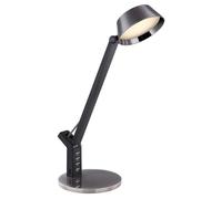Lampe de bureau LED Lampe de table USB noire dimmable CCT Touchdimmer mobile, 1x LED 8W 450Lm 3000-6300K, LxLxH 48x17x51,5 cm