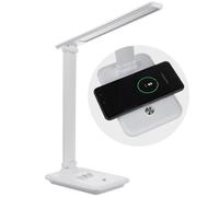 Maclean Lampe de bureau LED MCE616 W 9W chargeur à induction Qi 3 températures de couleur