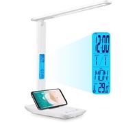 Lampe de bureau LED pliante rechargeable ZVD - 3W - Blanc/Blanc chaud/Jaune - Articulée