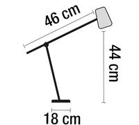 Lampe de bureau Led Vicky noir/bois