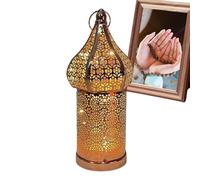 Lampe de bureau marocaine - Lumière de table marocaine, lanternes du temple marocain | Lumières LED de lampe sans fil à base de batterie, lampe de table à lampe à lampe à LED couverte lampe sans fil