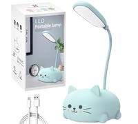 Lampe de bureau mignonne lampe de bureau mignon enfant chat léger LED LED des filles usb lampe avec des filles à 360 ° A réglable Calage des yeux pliable lite légère décoration de chambre mignonne po
