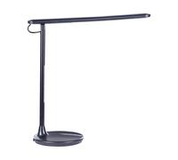 Lampe de Bureau Noire à 2 LED Tactile Intensité Variable Bras Ajustable Moderne [EEK: E]