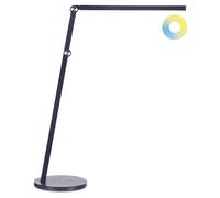 Lampe de Bureau Noire à LED Tactile Intensité Variable Bras Ajustable Moderne Do [EEK: E]