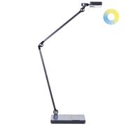 Lampe de Bureau Noire à LED Tactile Intensité Variable Bras Ajustable Moderne La [EEK: E]