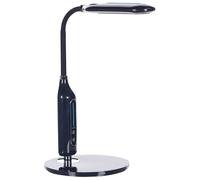 Lampe de Bureau Noire en Silicone et Acier 38 cm à LED à Bras Pliable Cygnus [EEK: E]