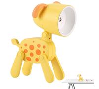 Lampe de bureau pour chien mignon,Veilleuse légère en forme de chien - Lampe de bureau à piles à pression d'un bouton pour chambre d'enfant, table, chambre à coucher, décoration de la maison