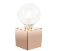 Lampe de bureau rétro Lampe de chevet Interrupteur tactile Lampe de table métal cuivré, 1x E27 douille, 12x12x10cm, chambre salon