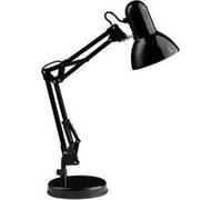 BRILLIANT lampe de table Henry noir | 1x A60, E27, 28W, adapté aux lampes normales (non incluses) | Échelle A ++ à E | Avec interrupteur à cordon