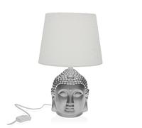 Lampe de bureau Versa Argenté Buda Porcelaine (21 x 33 x 21 cm)
