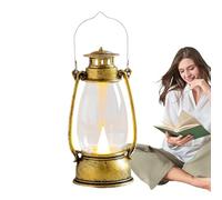 Lampe De Camping À LED Vintage - Lanterne D'extérieur Portable Avec Lumière Chaude, Poignée Pour Table, Patio, Jardin, Cour, Allée, Porche | Lampes LED À Piles Pour La Randonnée, Le Camping, Les Voyag