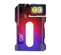 Lampe de Camping avec Écran LCD Rotatif | Lampe LED Extérieur Portable - Angle Réglable pour Randonnée Nuit Entretien Véhicule | Marcher Animaux Chantiers Mécaniciens