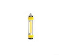 Lampe de camping étanche avec batterie 6000 mAh, lampe de poche et support de banque d'alimentation, double panneau de source lumineuse et LED, base magnétique pour une fixation facile (D)