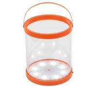 Lampe de camping, lanterne de camping solaire gonflable, lampe camp LED portable avec deux options charge - Orange