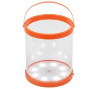 Lampe de camping, lanterne de camping solaire gonflable, lampe camp LED portable avec deux options charge - Orange