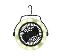Grundig Lampe de Camping et Ventilateur 2 en 1 Sur pied ou suspendu - 3x AA (exc