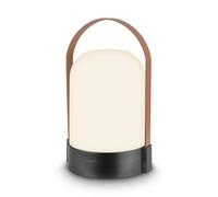 BRILONER - Lampe de table sans fil, variateur à 3 niveaux, fonction mémoire, ip44, câble de charge usb-c, salon à poser, lampe chevet, 14.5 x 13.5 x 24 cm, anthracite coffee