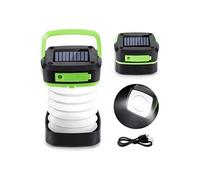 Lampe de Camping Led Solaire FONGWAN Extérieur Télescopique Mini Portable pour Camping Excursions Secours - Vert