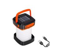 Lampe de Camping Led Solaire FONGWAN Extérieur Télescopique Mini Portable pour Camping Excursions Secours - Orange